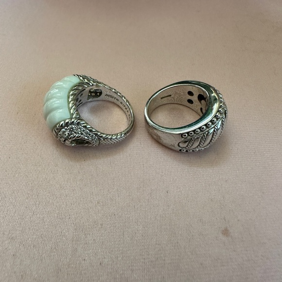 Judith Ripka Silver and White Statement Rings - Picture 5 of 10